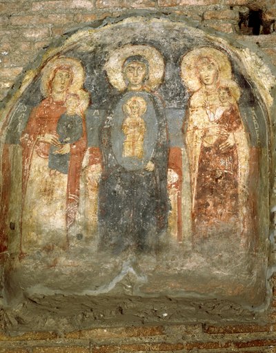 Madonna y Niño con Santa Ana, Isabel y Juan el Bautista de Italian School